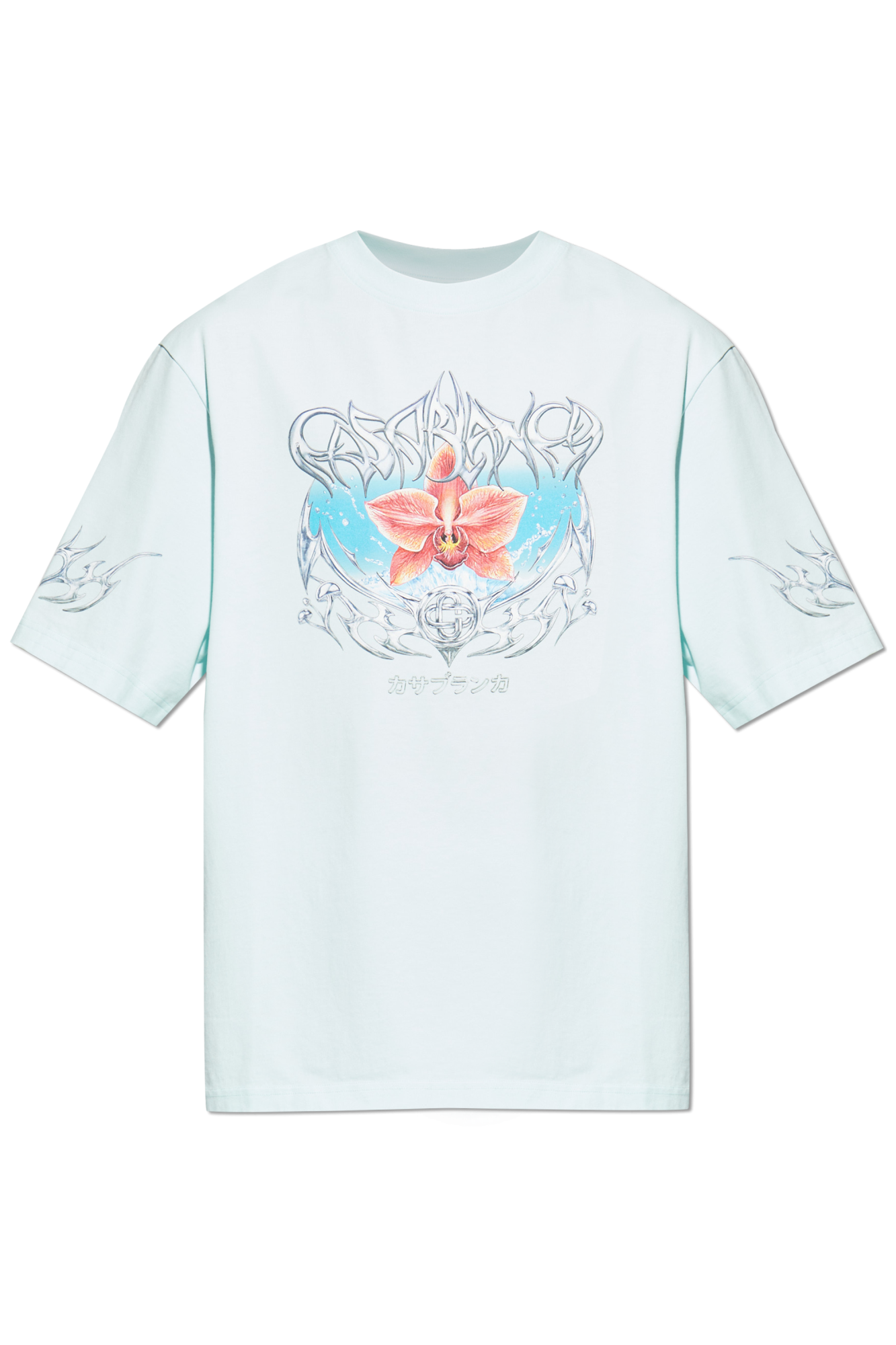 Tシャツ・カットソー CASABLANCA Woman T-Shirt White WPF25JTS046 03 Casablanca Nature's Teacher T-shirt | White | FARFETCH